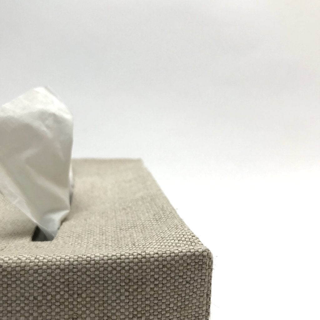 Savannah Oatmeal Linen Tissue Covers