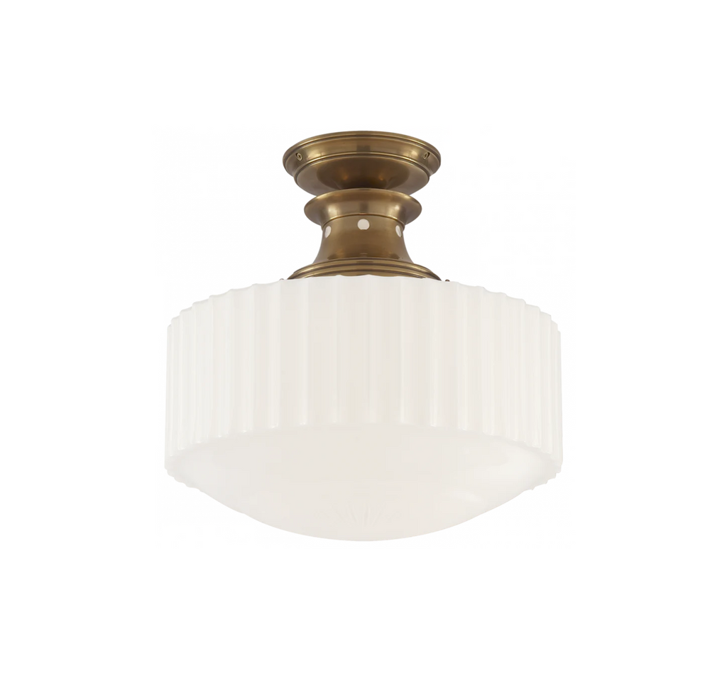 Milton Road Flush Mount-Hand-Rubbed Antique Brass