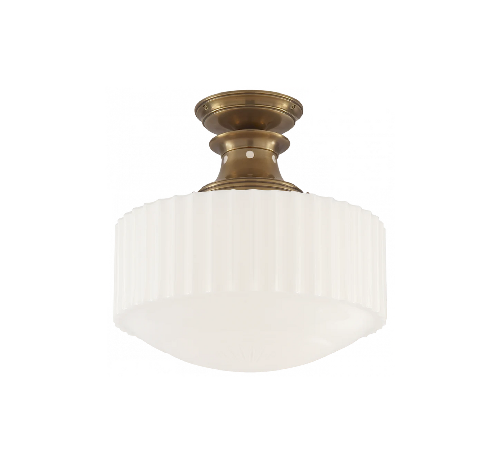 Milton Road Flush Mount-Hand-Rubbed Antique Brass